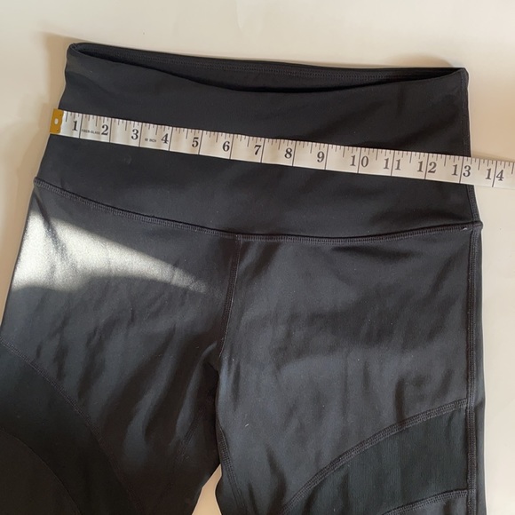 Zella Black Slit Knee Mesh Casual Active leggings size S - Picture 7 of 12